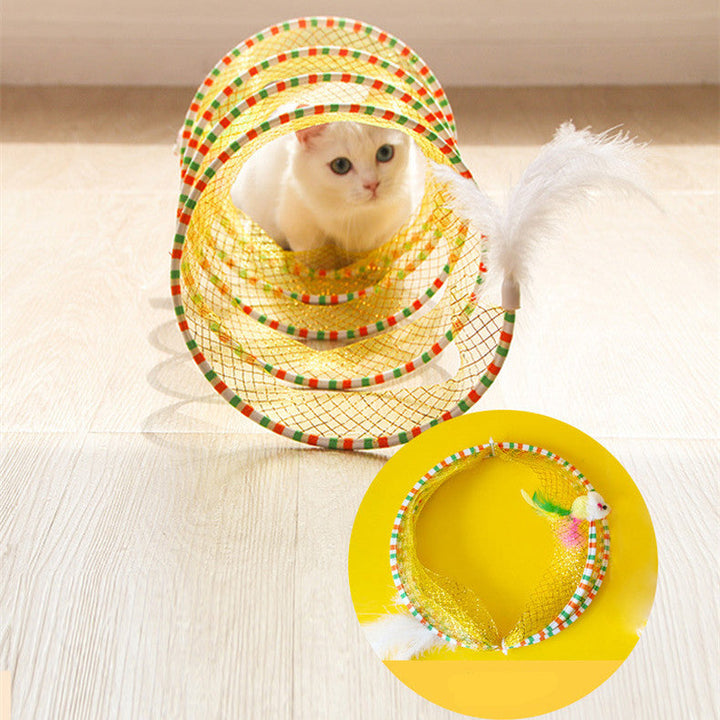 Unleash Playtime Fun with the Foldable Pet Tunnel Toy!